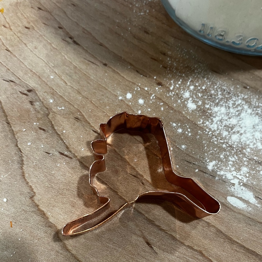 Copper Alaska Cookie Cutter